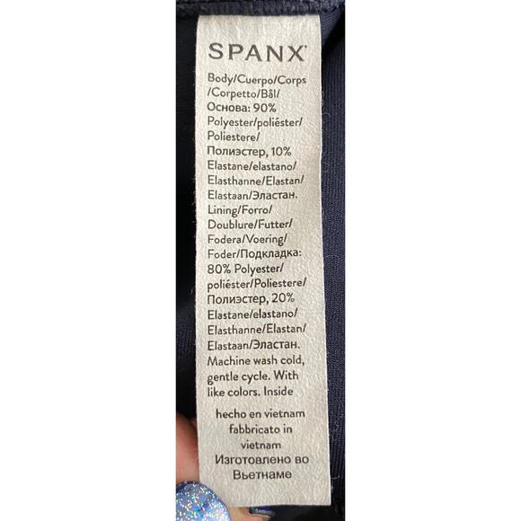 SPANX Women's Navy Blue High Waist Pull On Faux Suede Leggings Stretch Casual M - Picture 8 of 9